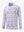 3D front view of the lightweight print long sleeve polo in white painting, modern and athletic design.