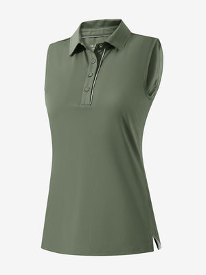 3d rendering of mossy stone women's 4 buttons golf polo shirts