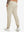 Water Resistant Comfy Fleece Golf Joggers in light khaki, front lower body fit view