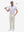 Front full body shot of model wearing fossil straight fit lightweight dress golf pants