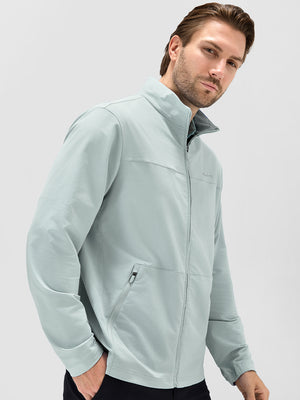 Lightweight Water-Resistant Nylon Blend Jacket