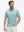 Front half-body shot of model wearing the green lucky clover 4 way stretch print collared polo shirt for a casual sporty look
