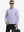 Model carrying bag, styled in purple wine glass lightweight print long sleeve polo, sleek golf outfit.