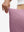 Detail view of elastic waistband on lavender pink women's high waist 2 in 1 quick dry shorts with 7 pockets