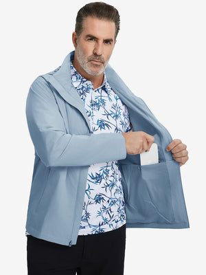 Lightweight Water-repellent Softshell Hooded Jacket