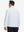 Ultra-Soft Brushed Fleece Lining Quarter Zip Sweatshirt in white, back upper body view