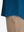 Detail view of hem on blue cool print plain button up shirts