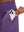 Detail view of side pocket on dark purple women's stretch a-line golf skort with 7 pockets