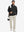 Ultra-Soft Brushed Fleece Lining Quarter Zip Sweatshirt in black, model carrying tennis bag
