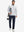 Ultra-Soft Brushed Fleece Lining Quarter Zip Sweatshirt in misty grey, model carrying tennis bag