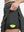 Detail view of inner pocket on dark grey women's moisture-wicking athletic tennis skirts