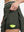 Detail view of inner pocket on army green women's moisture-wicking athletic tennis skirts