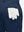 Detail view of back pocket on dark blue flat front flex cotton blend golf shorts