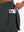 Detail view of side pocket on dark grey women's gym golf shorts with liner pocket