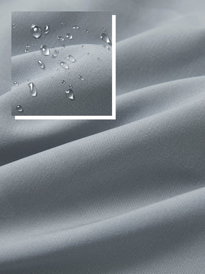 Water-Resistant Embossed Short Sleeve Q-Zip Hoodies