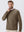 Heather Brushed Rib Knit Crewneck Sweatshirt