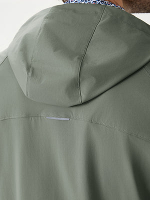 Nylon Blend Water Resistant Windbreaker Jacket