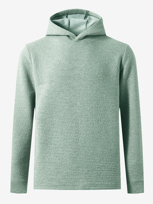 Texture Heather Cozy Hoodies Pullover