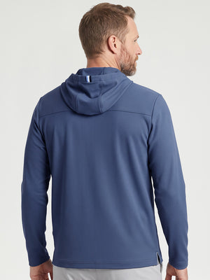 Vertical Stripes Ribbed Knit Hoodies Sweatshirt