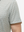 Detail view of cuff on hexagon grid stylish full print contrast collared golf polo shirts
