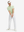 Full-body front: model in light green moisture-wicking short sleeve henley shirt addressing golf ball.