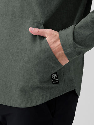 Water Resistant 1/4 Zip Hooded Pullover