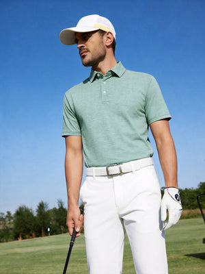 Premium Stretch Heather Polo